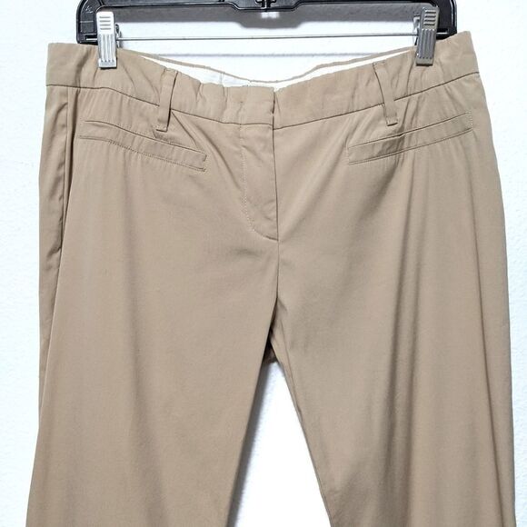 PRADA Cotton Blend Straight Leg Khaki Pants 8 - Picture 2 of 10